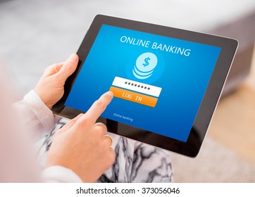 Online Banking On Tablet Computer