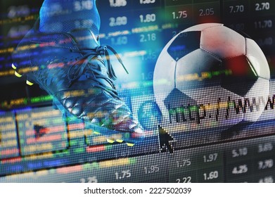 Online bet and analytics and statistics for soccer game - Shutterstock ID 2227502039