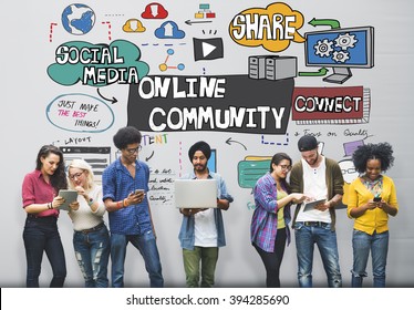 Online Community Social Networking Society Togetherness Concept