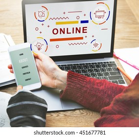 Online Connection Internet Networking Technology Concept