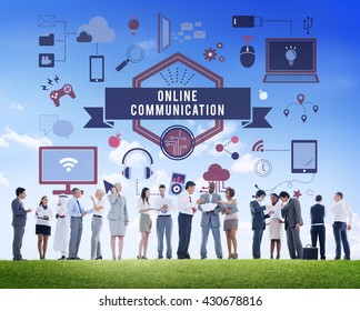 Online Connection Marketing Communication Concept Stock Photo 430678816 