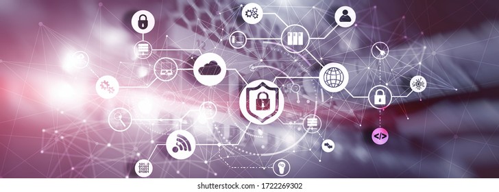 Online data security system. Protecting your business data. - Shutterstock ID 1722269302