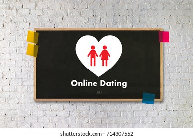 Online Dating Match Love Man And Woman And A Heart, Internet Dating Digital Matchmaking