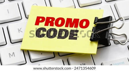Online Discount coupon promotion code concept.