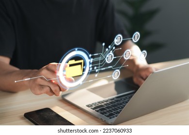 Online documentation database and document management system concept. Process automation to efficiently manage 