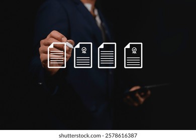 online documentation database and process automation to efficiently manage files Corporate business technology.	