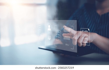 Online documentation database and process automation to efficiently manage files,Corporate business technology.Document Management System.