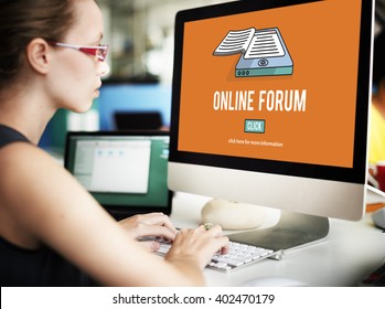 Online Forum Discussion Assembly Information Concept