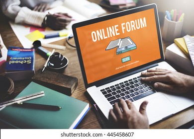 Online Forum Discussion Assembly Information Concept