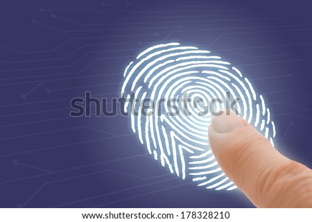 Online Identification and Security with Finger Pointing at Fingerprint 
