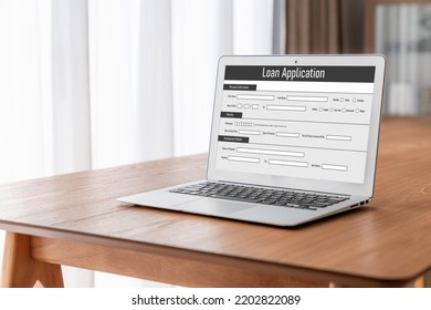 Online loan application form for modish digital information collection on the internet network - Shutterstock ID 2202822089