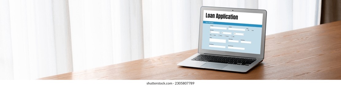 Online loan application form for modish digital information collection on the internet network - Shutterstock ID 2305807789