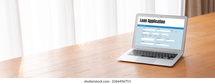 Online loan application form for modish digital information collection on the internet network - Shutterstock ID 2366456711