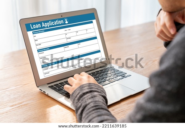 Online loan application form for\
modish digital information collection on the internet\
network