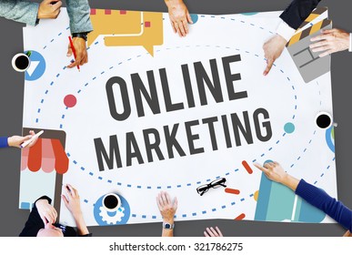 Online Marketing Promotion Campaign Technology Concept Stock Photo ...