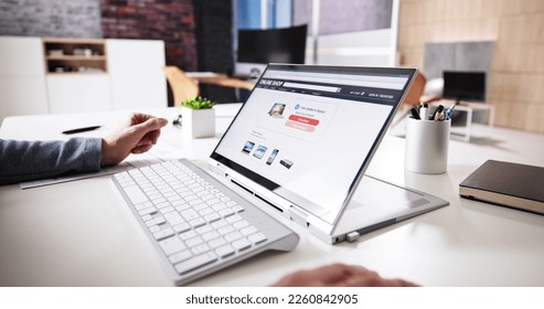 Online Shop Or Store Sale On Laptop - Powered by Shutterstock