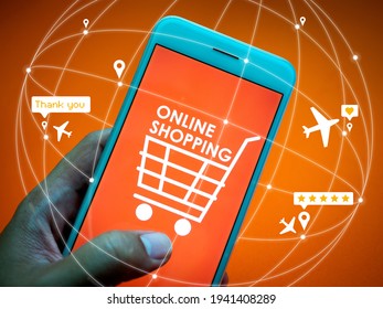 1,112 Online shopping orange cart Stock Photos, Images & Photography ...