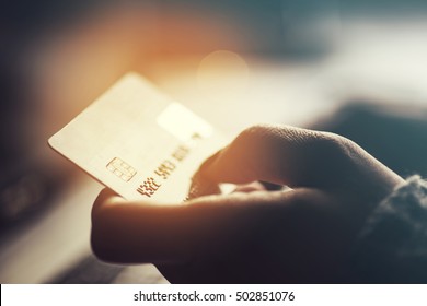 Online shopping and paying concept
