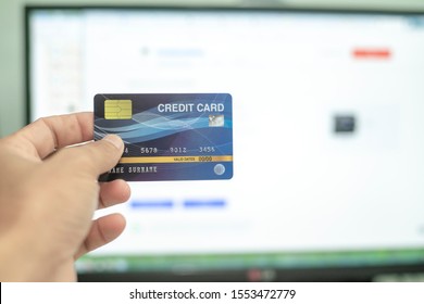 Online shopping through computer network systems Pay by credit card.