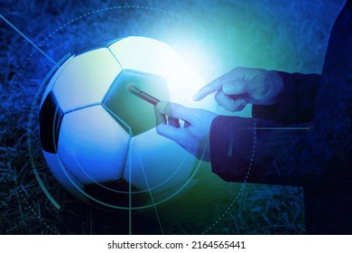 Online Sport Betting And Soccer Betting Application Concept