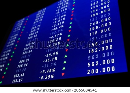 Online stock exchange application with current price information on screen