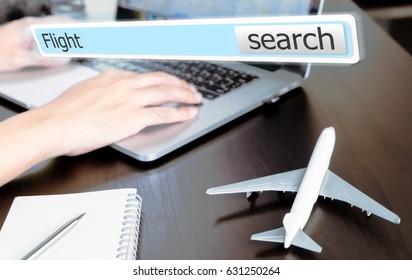 Online Travel Agency Flight Search Box Poster