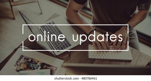 Online Updates Internet Connection Sharing Concept