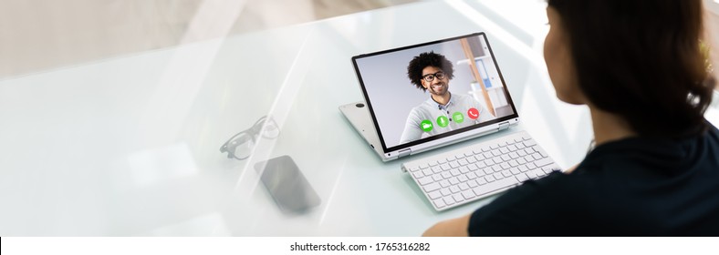 Online Video Conference Interview Call And Call Meeting