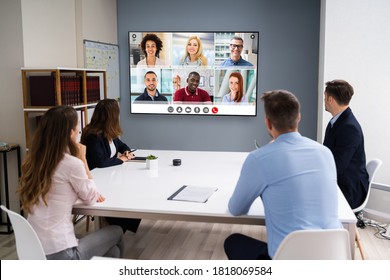 Online Video Conference Social Distancing Webinar Business Meeting - Powered by Shutterstock