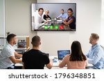 Online Video Conference Training Business Meeting In Office