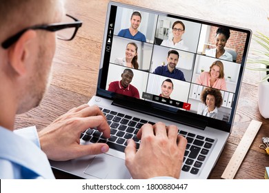 Online Video Conference Web Call. Business Videoconferencing