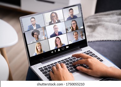 Online Video Conference Webinar Call. Videoconference Meeting