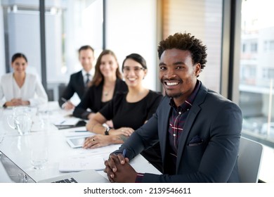 Only The Best Will Do. Portrait Of A Group Of Business Colleagues Meeting In The Boardroom.