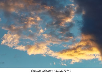 Only Sky At Dramatic Sunset