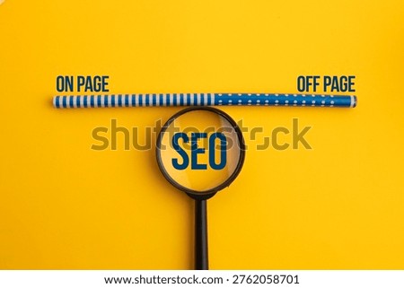On-Page and Off-Page SEO optimization strategy concept, business growth and improving online visibility through effective website