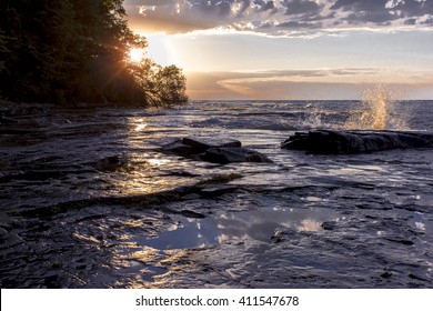 Ontario Lake Sunset - Oswego, NY