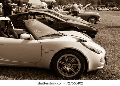 ONTARIO - SEPT: Lotus cars on display at the All-British Car Event in North America Ontario, Canada, September 2017
