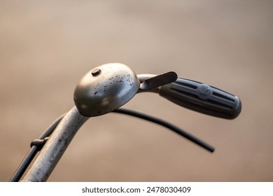 Onthel bicycle handlebars, onthel bicycle bells, antique bicycles, classic bicycles. - Powered by Shutterstock