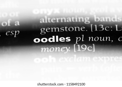oodles word in a dictionary. oodles concept. - Shutterstock ID 1158492100