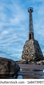 Ool lighthouse in the sea