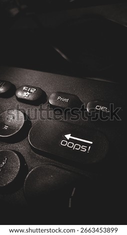 oops! custom backspace button keyboard