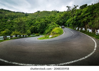 Ooty Hill Curve Road, Tamilnadu, India.