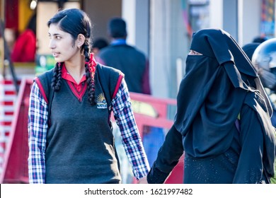 OOTY, TAMIL NADU, INDIA - OCTOBER 25, 2018: 2 Students In Ooty