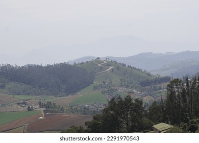 In Ooty,Tamil Nadu. 
I took a photograph of the Nilgiri hills in western ghats on February 5, 2023. - Shutterstock ID 2291970543
