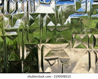 Opaque Glass Panel Close Up