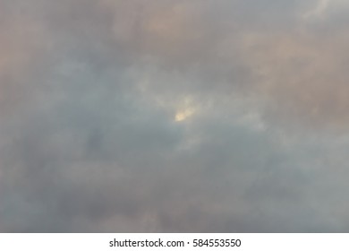 Opaque Sky In The Evening Background. Look So Sad Sky