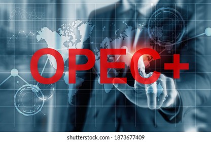 Opec Concept. Organization Of The Petroleum Exporting Countries.