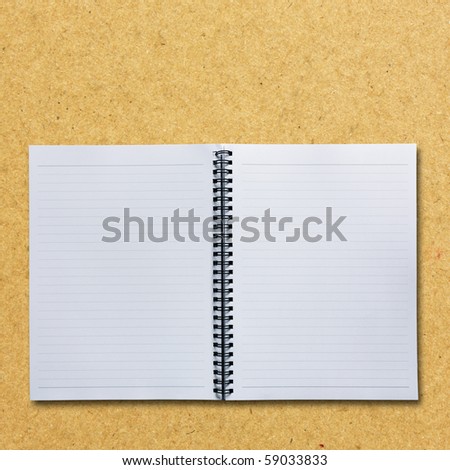 Open 2 pages notepad