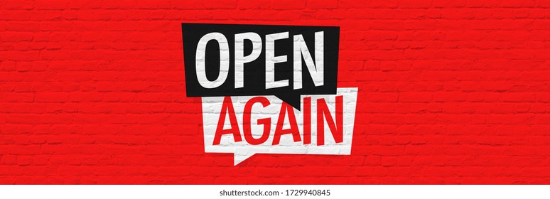 Open Again On Brick Wall