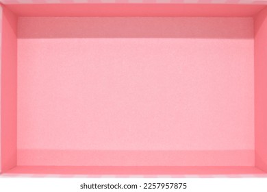 open beautiful pink box on white background, package for design - Shutterstock ID 2257957875